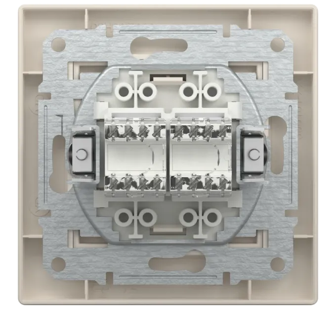 Schneider Electric Asfora EPH4400123 РОЗЕТКА КОМПЬЮТЕРНАЯ RJ45 UTP КАТ. 5Е ДВОЙНА