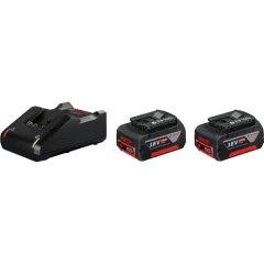 Bosch GAL 18V-40 + GBA 18 В 4.0 Ah (1600A019S0) Зарядное устройство + 2 аккумулятора