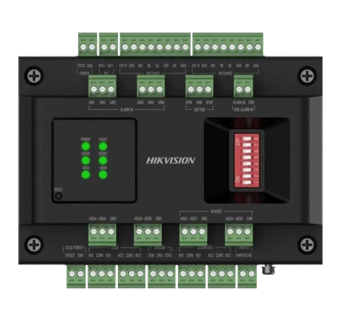 Hikvision DS-K2M002X Контроллер для двух дверей Hikvision DS-K2M002X Контроллер для двух дверей