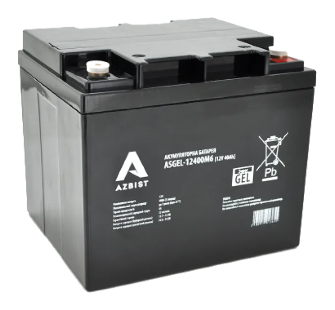 AZBIST Super GEL ASGEL-12400M6 12V 40Ah Акумуляторна батарея
