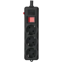 Gembird SPG3-G-6B-PRO Мережевий фільтр 1.8 м кабель 3 розеток Gembird SPG3-G-6B-PRO Мережевий фільтр 1.8 м кабель 3 розеток