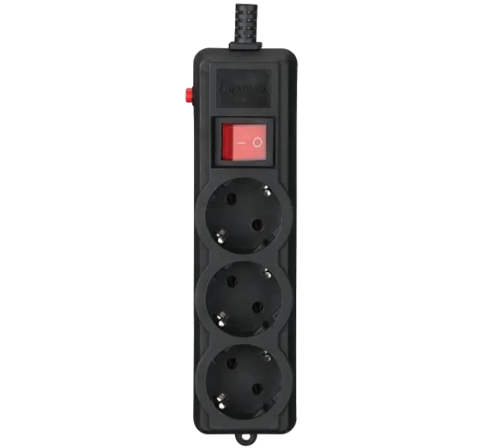 Gembird SPG3-G-6B-PRO Сетевой фильтр 1.8 м кабель 3 розеток Gembird SPG3-G-6B-PRO Сетевой фильтр 1.8 м кабель 3 розеток