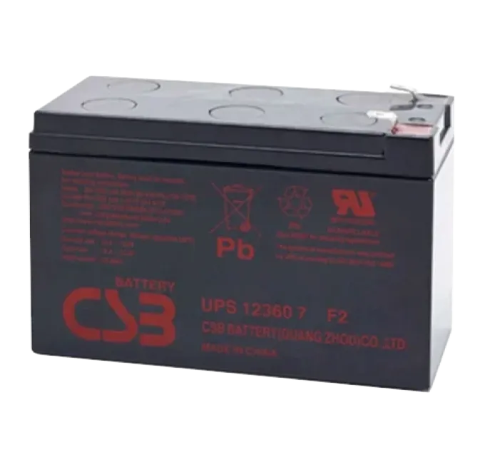 CSB UPS12360 12V7Ah Аккумуляторная батарея CSB UPS12360 12V7Ah Аккумуляторная батарея