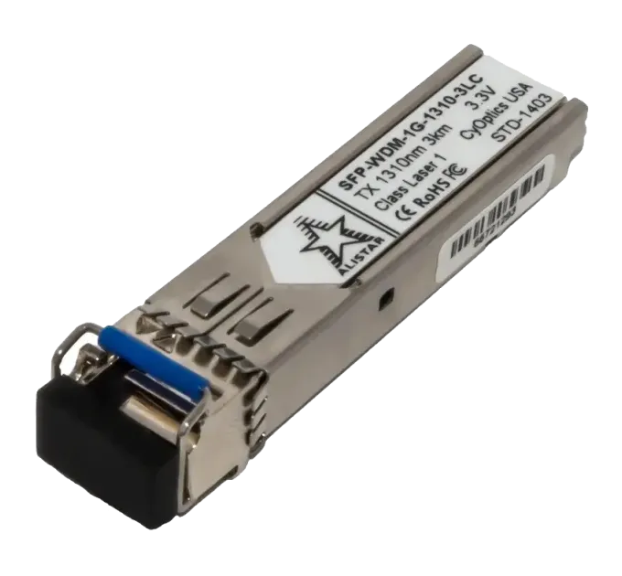 ALISTAR SFP-1G-BX-U-L03 SFP 1G 1SM WDM LC 3KM TX1310/RX1550nm DDM Модуль