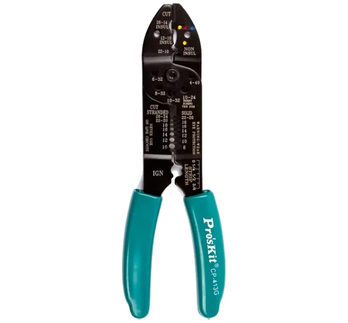 Pro'sKit CP-413G Инструмент для зачистки и ожима кабеля