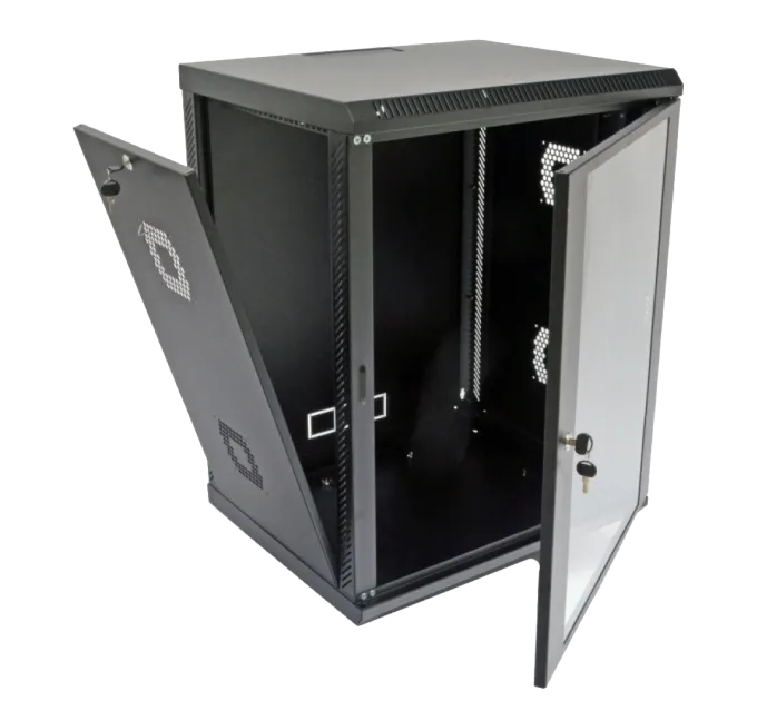 19"15U, 600х500х773 мм Шкаф акриловое стекло черный