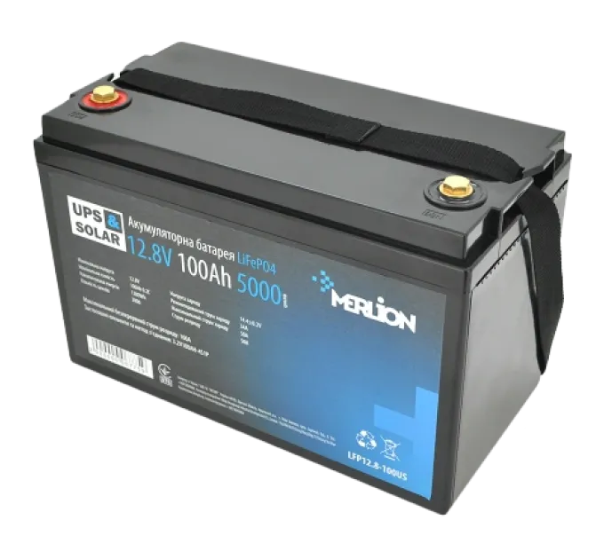 Merlion LiFePO4 12.8V 100AH Аккумуляторная батарея Merlion LiFePO4 12.8V 100AH Аккумуляторная батарея