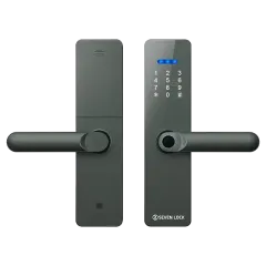 SEVEN LOCK SL-7740BF grey (врезная часть 5050) Умный дверной биометрический замок