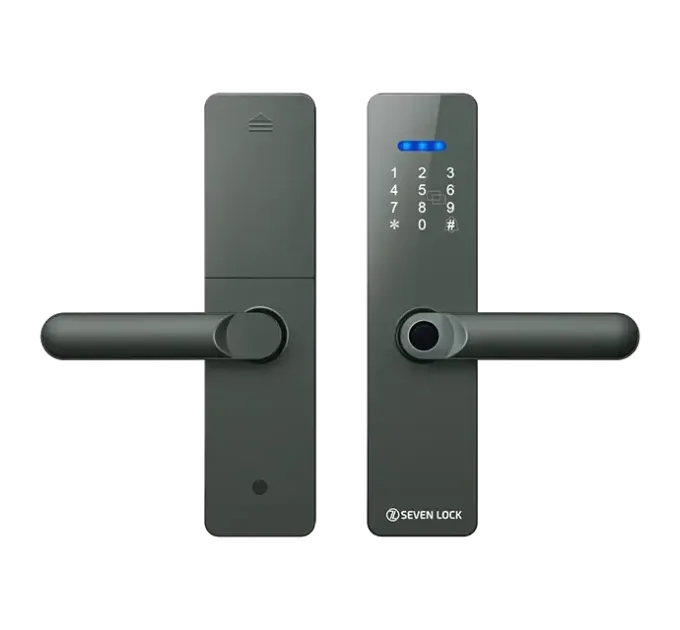 SEVEN LOCK SL-7740BF grey (врезная часть 5050) Умный дверной биометрический замок SEVEN LOCK SL-7740BF grey (врезная часть 5050) Умный дверной биометрический замок