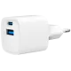 Gembird TA-UC-PDQC20-W-01 (USB Type A + USB Type C) Сетевое зарядное устройство
