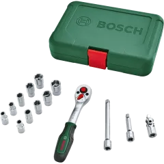Bosch (1600A02BY0) 1/4" 14 шт Набор торцевых головок Bosch (1600A02BY0) 1/4" 14 шт Набор торцевых головок
