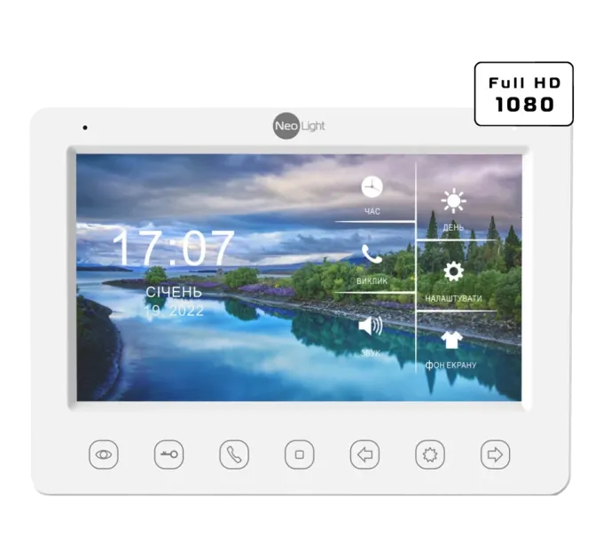 Neolight KAPPA+ HD WF + PRIME FHD Black з кутком Комплект відеодомофону