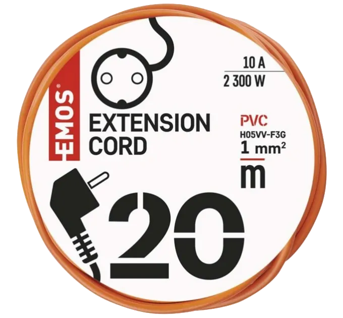 EMOS P01220 1 розетка 20 м Сетевой удлинитель