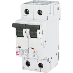 ЭТИ ETIMAT 10 DC 2p C 25A (6 kA) Автоматический выключатель