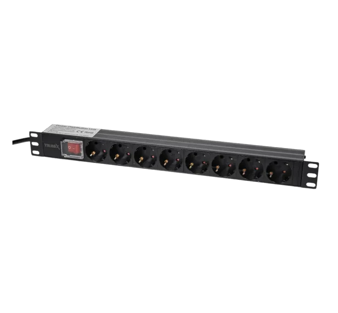 Trinix TRX-PDU/8M-16А Black Блок розеток Trinix TRX-PDU/8M-16А Black Блок розеток
