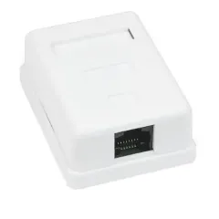 MB-UTP1 Розетка 1-портова RJ45 UTP, біла, 5E MB-UTP1 Розетка 1-портова RJ45 UTP, біла, 5E