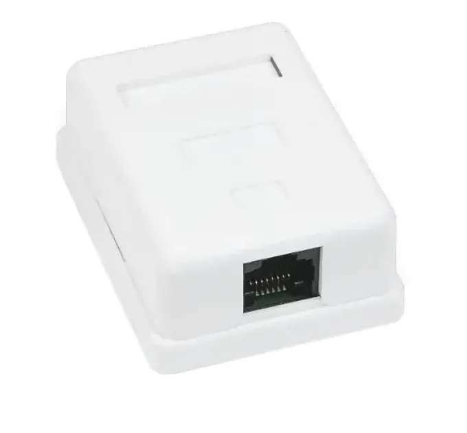 MB-UTP1 Розетка 1-портовая RJ45 UTP, белая, 5E