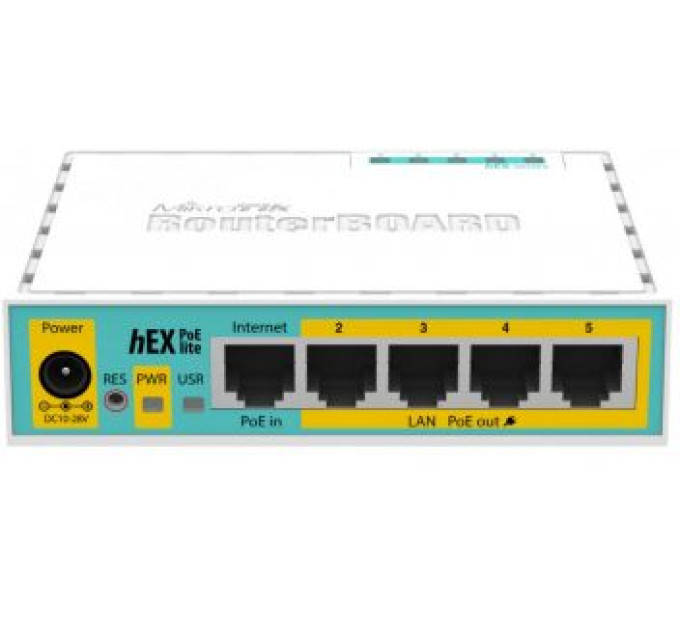MikroTik hEX PoE lite (RB750UPr2) 5-портовий Маршрутизатор