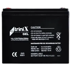 Trinix TGL12V75Ah/20Hr Аккумулятор гелевой 12В 75А•час Trinix TGL12V75Ah/20Hr Аккумулятор гелевой 12В 75А•час