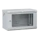 VAGO TC Шкаф телекоммуникационный 19", настенный 9U (505х600х600) дверь акрил, серый