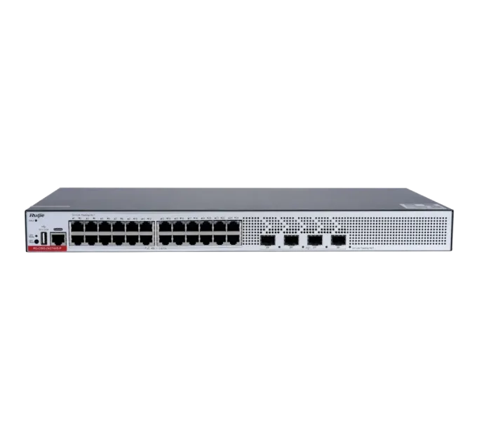 Ruijie RG-CS83-24GT4XS-P L3 POE Коммутатор 24 порта управляемый Ruijie RG-CS83-24GT4XS-P L3 POE Коммутатор 24 порта управляемый