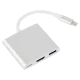 Cablexpert A-CM-HDMIF-02-SV USB-C на HDMI/USB 3.0/USB-C Адаптер-переходник