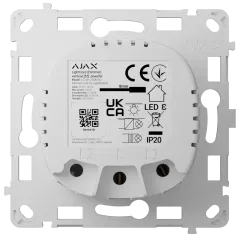 Ajax LightCore (Dimmer) vertical [55] (8EU) ASP white Бездротовий розумний сенсорний димерний вимикач світла