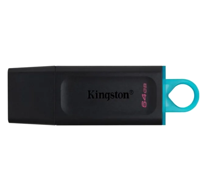 Kingston 64GB USB3.2 Gen 1 DataTraveler Exodia (Black + Teal) USB флеш накопитель Kingston 64GB USB3.2 Gen 1 DataTraveler Exodia (Black + Teal) USB флеш накопитель