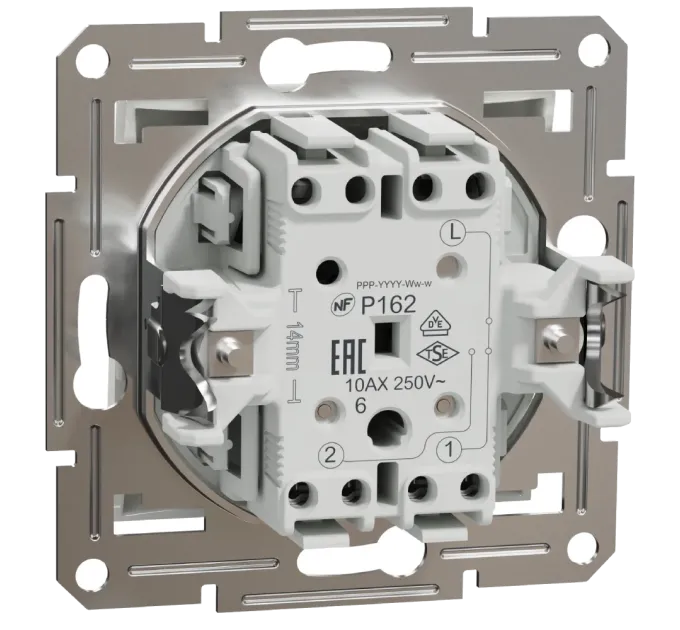 Schneider Electric EPH0470121 Asfora Перемикач прохідний 1-клавішний Schneider Electric EPH0470121 Asfora Перемикач прохідний 1-клавішний