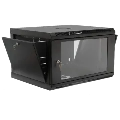 19" 6U, 600x400x373мм акриловое стекло, черный Шкаф 19" 6U, 600x400x373мм акриловое стекло, черный Шкаф
