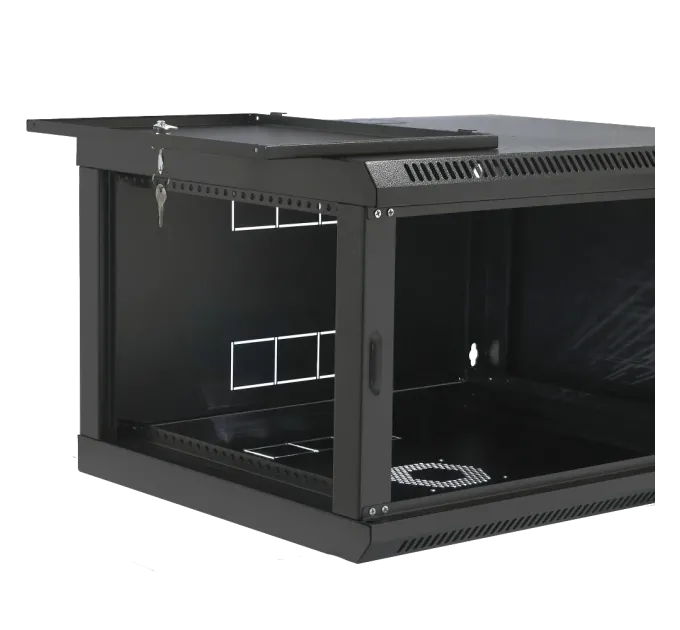 19" 6U, 600x400x373мм акриловое стекло, черный Шкаф