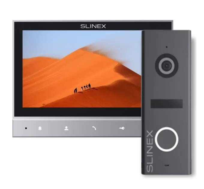 Slinex SK 7 Cloud (Slinex SK 7 Cloud grey + ML-17HD graphite) Комплект видеодомофон + панель вызова Slinex SK 7 Cloud (Slinex SK 7 Cloud grey + ML-17HD graphite) Комплект видеодомофон + панель вызова