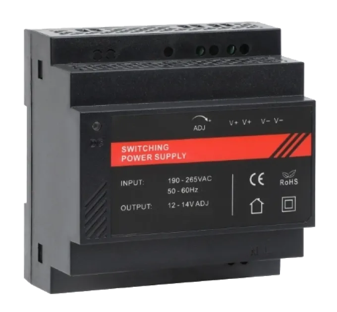 DR12036-02 12V/3A Блок живлення на DIN рейку DR12036-02 12V/3A Блок живлення на DIN рейку