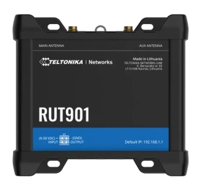 Teltonika RUT901 з 4G LTE, Wi-Fi Промисловий стільниковий маршрутизатор Teltonika RUT901 з 4G LTE, Wi-Fi Промисловий стільниковий маршрутизатор