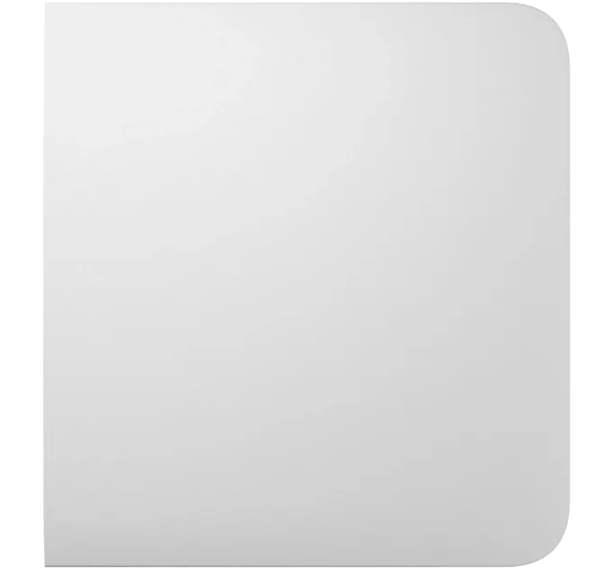 Ajax SideButton (1-gang/2-way) for LightSwitch white Бічна кнопка для одноклавішного або прохідного вимикача Ajax SideButton