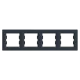 Schneider Electric EPH5800471 Asfora Рамка 4 поста антрацит горизонтальна