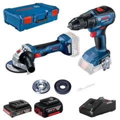 Bosch GSR 18В-50 + GWS 180-LI Шуруповерт-дрель + Шлифмашина угловая