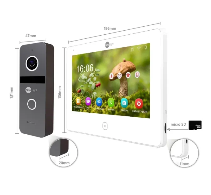NeoLight NeoKIT IP Pro WF 7 IP-комплект видеодомофона