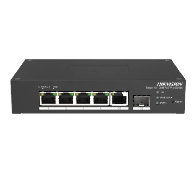 Hikvision DS-3T1306P-SI/HS PoE Коммутатор 6 портов управляемый Hikvision DS-3T1306P-SI/HS PoE Коммутатор 6 портов управляемый