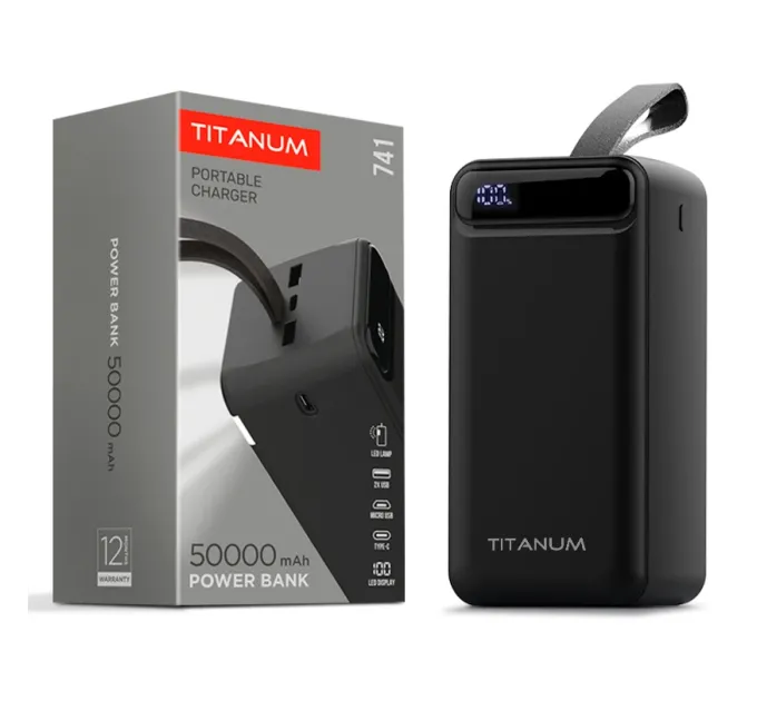 TITANUM 741 Black 50000mAh Повербанк