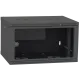 IPCOM 6U 600x600 Шафа телекомунікаційна двері скло (чорна)