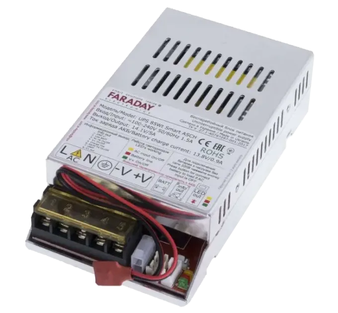 Faraday Electronics 85W UPS Smart ASCH ALU Бесперебойный блок питания 12-18 Ач
