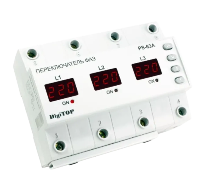 DigiTop PS-63A Переключатель фаз DigiTop PS-63A Переключатель фаз