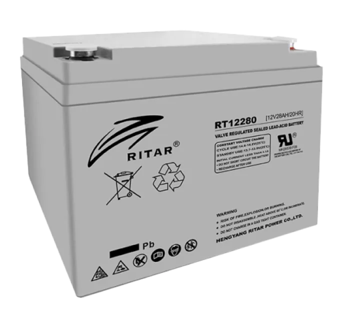 RITAR AGM RT12280 12V 28Ah Аккумуляторная батарея