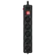 Gembird SPG5-G-10B-PRO Мережевий фільтр 3 м кабель 5 розеток