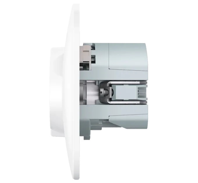 VIDEX BINERA (VF-BNSK1GU2-W) (20/120) Розетка біла 1 пост з заземленням 2USB