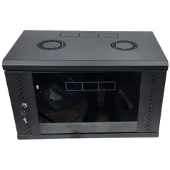 EServer 6U Шафа скло чорне