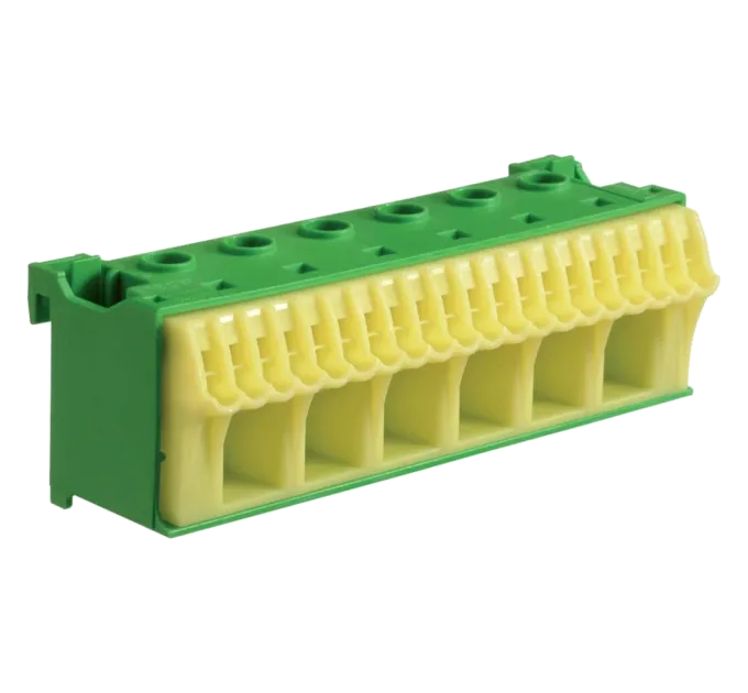 Hager QiuckConnect PE-клемма 6x16мм2+20x4мм2 ширина 105мм Hager QiuckConnect PE-клемма 6x16мм2+20x4мм2 ширина 105мм