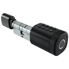 SEVEN LOCK SL-7774BF black (35-90мм) (цилиндр) Биометрический замок
