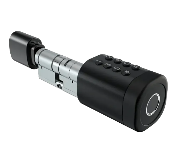 SEVEN LOCK SL-7774BF black (35-90мм) (цилиндр) Биометрический замок SEVEN LOCK SL-7774BF black (35-90мм) (цилиндр) Биометрический замок
